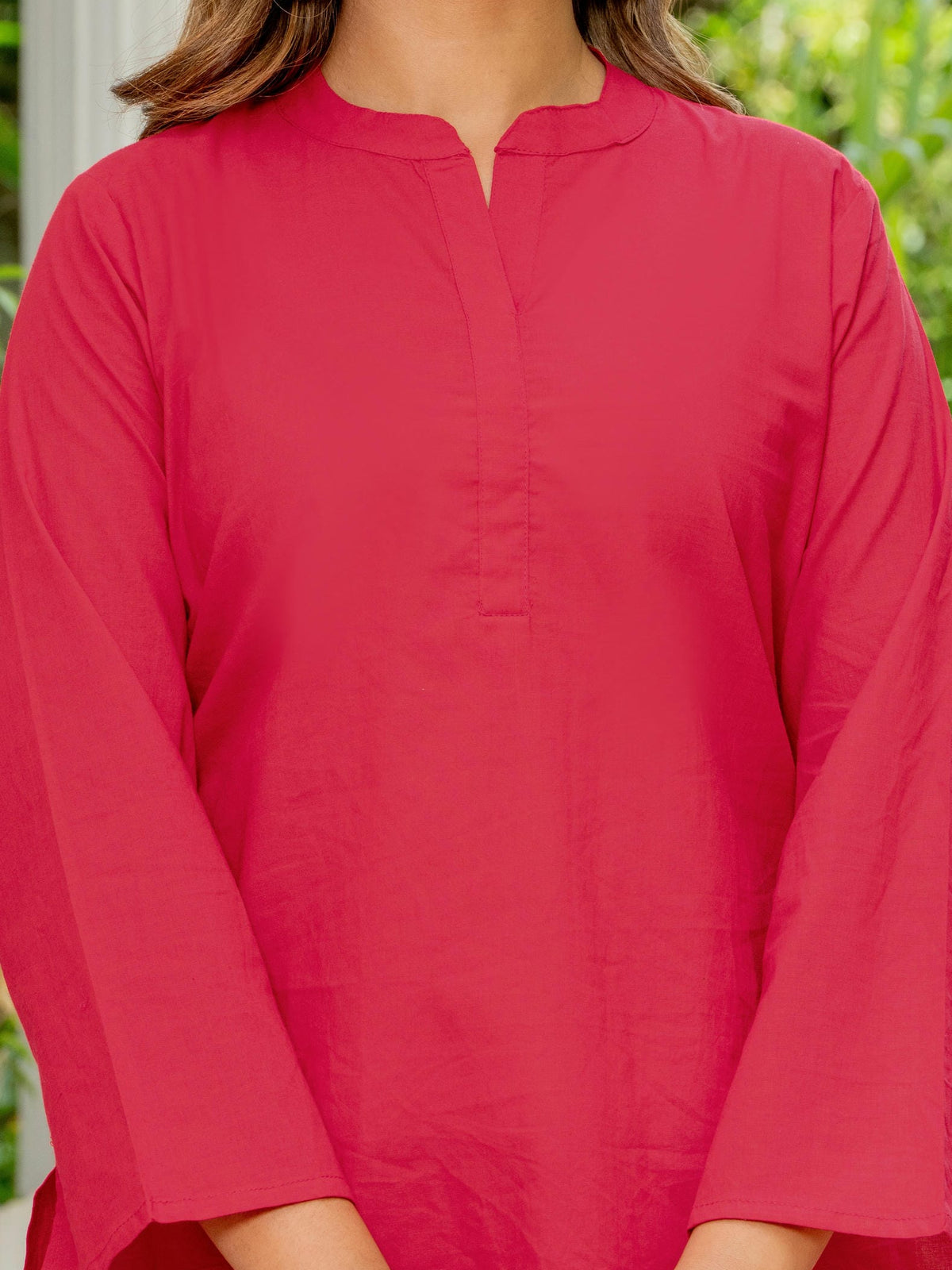 Women Red & White Cherry Print Cotton Farshi Salwar Set